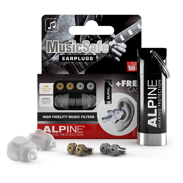 Alpine Alpine MusicSafe Earplugs for Musicians with 2 Filter Sets