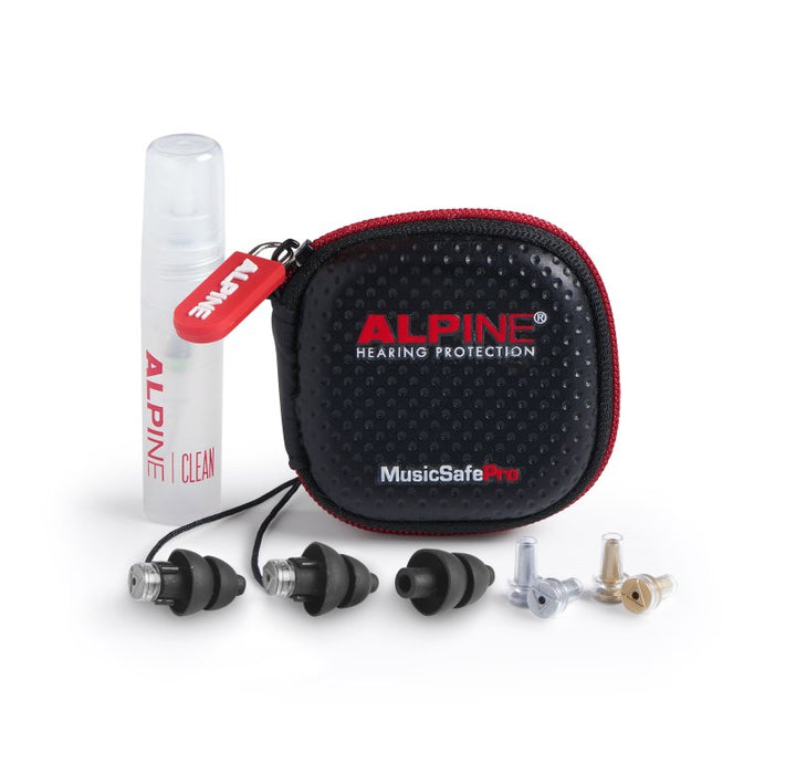 Alpine Alpine MusicSafe Pro Earplugs for Musicians with 3 Filter Sets (Black)