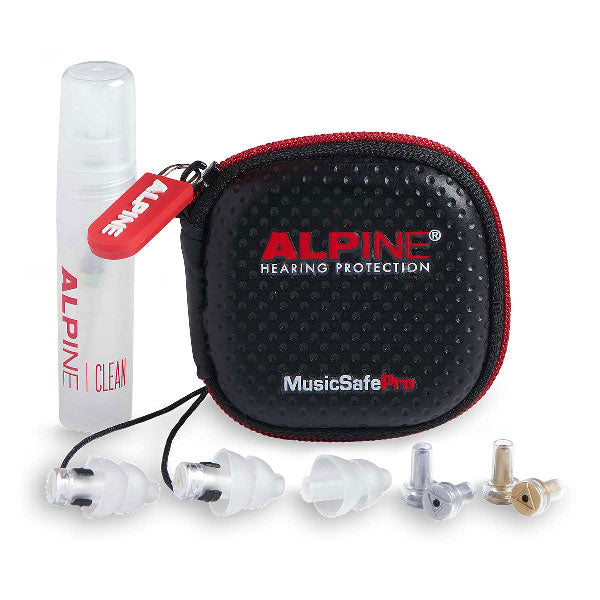 Alpine Alpine MusicSafe Pro Earplugs for Musicians with 3 Filter Sets (Transparent)