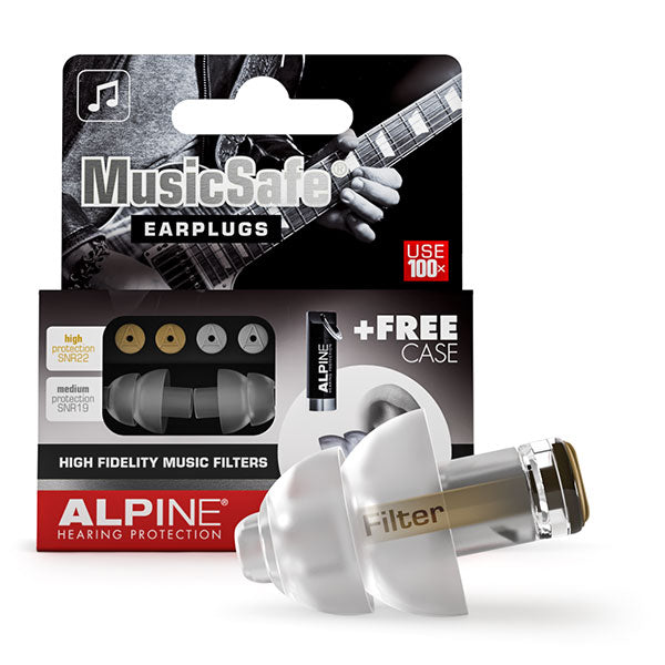 Alpine Alpine MusicSafe Earplugs for Musicians with 2 Filter Sets