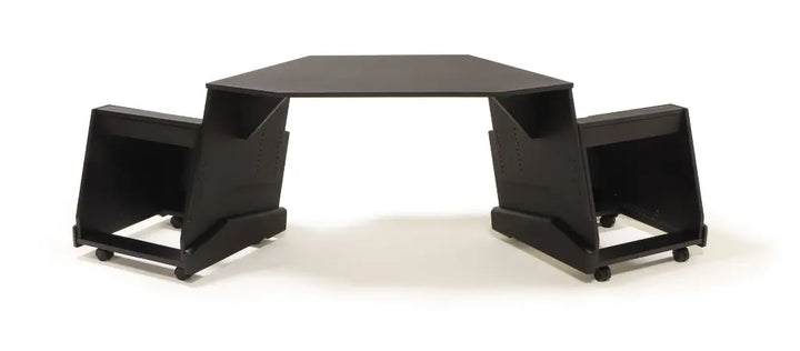 Argosy NOVA H10 Workstation with 2) 10ru racks, powder coated finish, casters