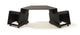 Argosy NOVA H10 Workstation with 2) 10ru racks, powder coated finish, casters