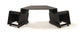 Argosy NOVA H10 Workstation with 2) 10ru racks, powder coated finish, casters