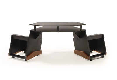 Argosy NOVA H10 Workstation with 2) 10ru racks, flybridge, powder coated finish, mahogany base, casters