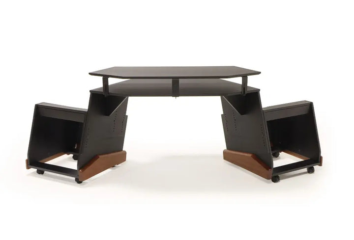 Argosy NOVA H10 Workstation with 2) 10ru racks, flybridge, powder coated finish, mahogany base, casters