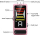 NUX Flow Tune Mini Pedal Tuner (Pink)