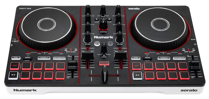 Numark Numark Party Mix III — DJ Controller with Built-In Light Show & Stems Control