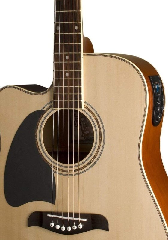 Oscar Schmidt OG2CE Dreadnought Cutaway Acoustic-Electric Guitar (Left-Handed, Natural)