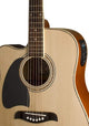 Oscar Schmidt OG2CE Dreadnought Cutaway Acoustic-Electric Guitar (Left-Handed, Natural)
