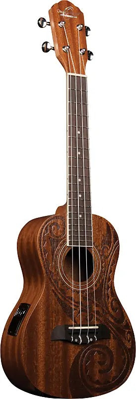 Oscar Schmidt OU2ETAT Hawaiian Tattoo Acoustic-Electric Ukulele (Concert)