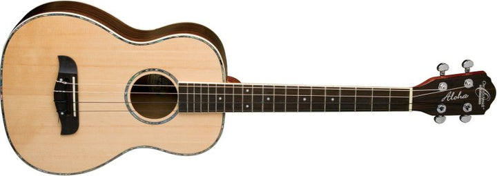 Oscar Schmidt OU53S Solid Spruce Top Baritone Ukulele (Natural)