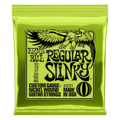 Ernie Ball 2221EB Regular Slinky Nickel Wound Electric Guitar Strings (10-46)