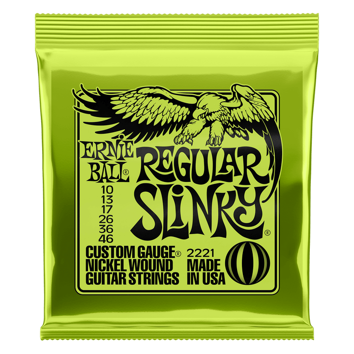 Ernie Ball 2221EB Regular Slinky Nickel Wound Electric Guitar Strings (10-46)