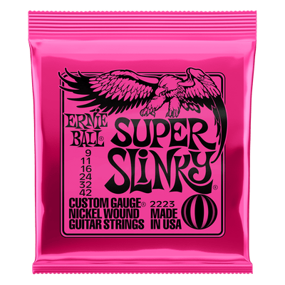 Ernie Ball 2223EB Super Slinky Nickel Wound Electric Guitar Strings (9-42)