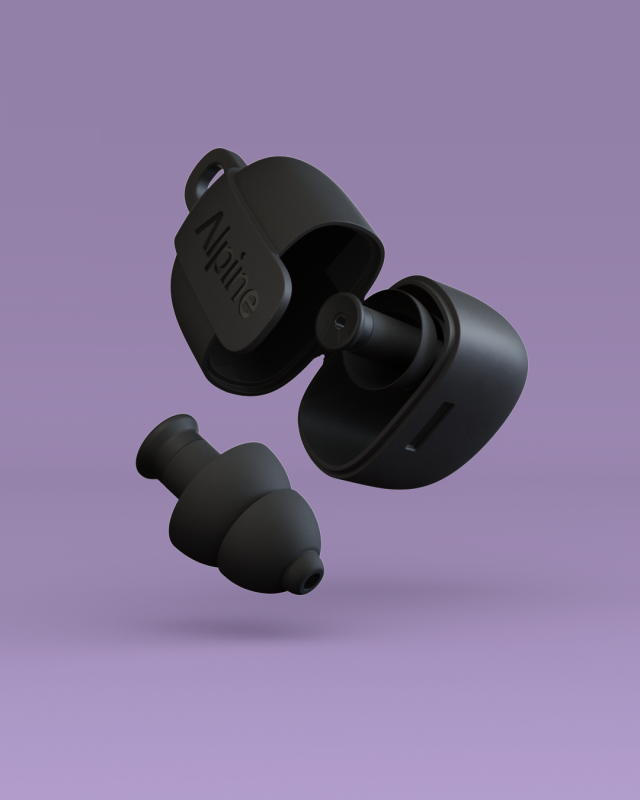 Alpine Alpine PartyPlug Earplugs for Concerts and Festivals (Black)