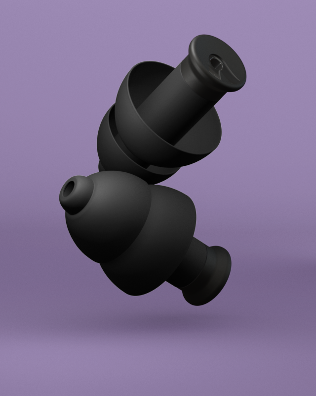 Alpine Alpine PartyPlug Earplugs for Concerts and Festivals (Black)