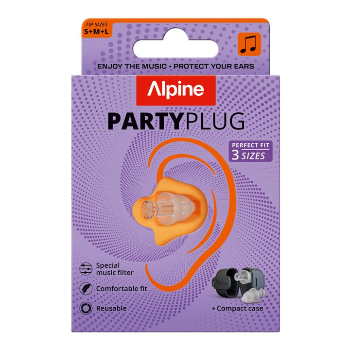 Alpine Alpine PartyPlug Earplugs for Concerts and Festivals (Transparent)