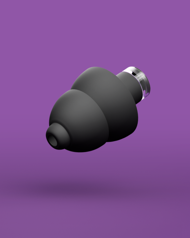 Alpine Alpine PartyPlug Pro Earplugs for Concerts and Festivals (Black)