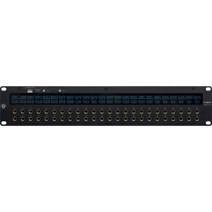 Black Lion Audio Black Lion Audio PBR-TRS3-LIT 48-Point TRS Patchbay with LCD Displays - Patch Cables