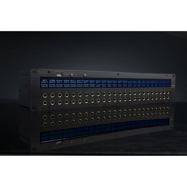 Black Lion Audio Black Lion Audio PBR-TRS3-LIT 48-Point TRS Patchbay with LCD Displays - Patch Cables