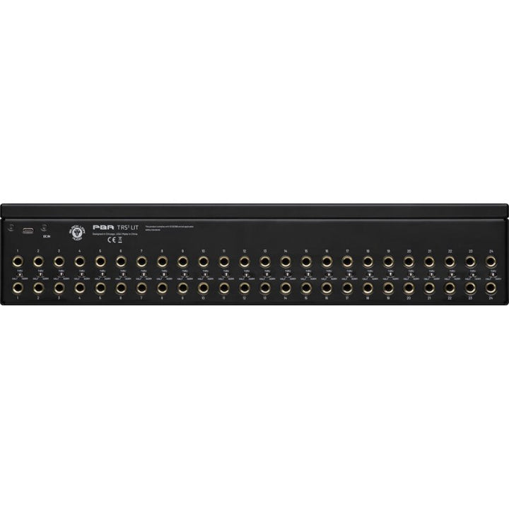 Black Lion Audio Black Lion Audio PBR-TRS3-LIT 48-Point TRS Patchbay with LCD Displays - Patch Cables