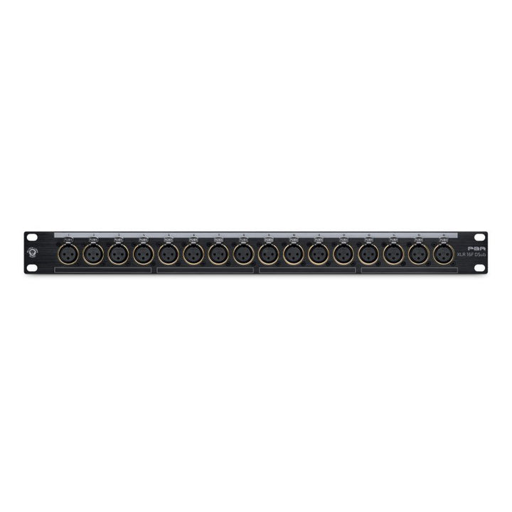 Black Lion Audio 16-Point Gold Plated XLR Female Patchbay with DSUB Outs