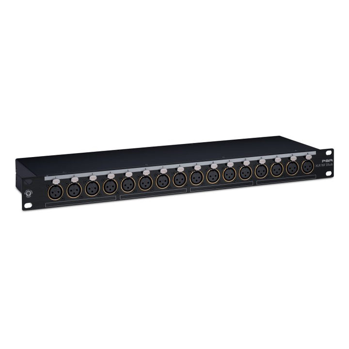 Black Lion Audio 16-Point Gold Plated XLR Female Patchbay with DSUB Outs