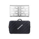 MONO Pedalboard Medium with Tour Accessory Case 2.0 Bundle (Silver) - Pedal Boards