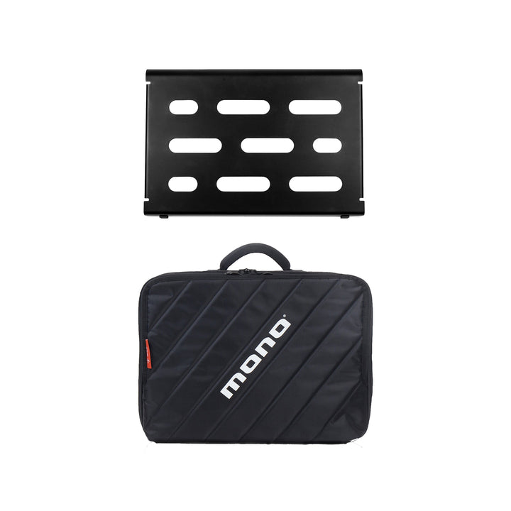 MONO Pedalboard Small with Club Accessory Case 2.0 Bundle (Black) - Pedal Boards