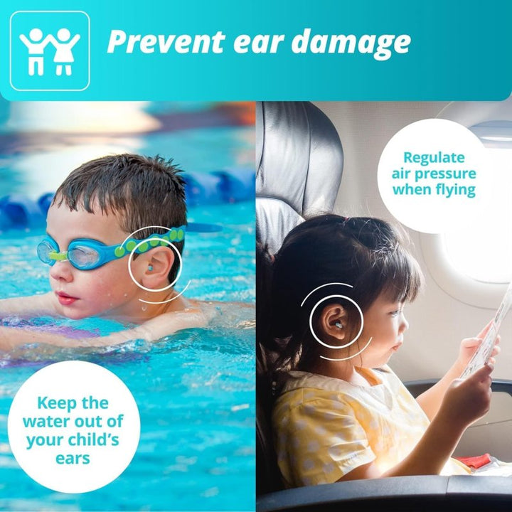 Alpine Alpine Pluggies Kids Earplugs for Noise, Water and Air Pressure