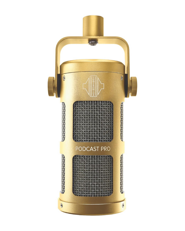 Sontronics Podcast Pro - Dynamic Podcast / Streaming / Broadcast / Gaming Microphone (Gold) - Microphones