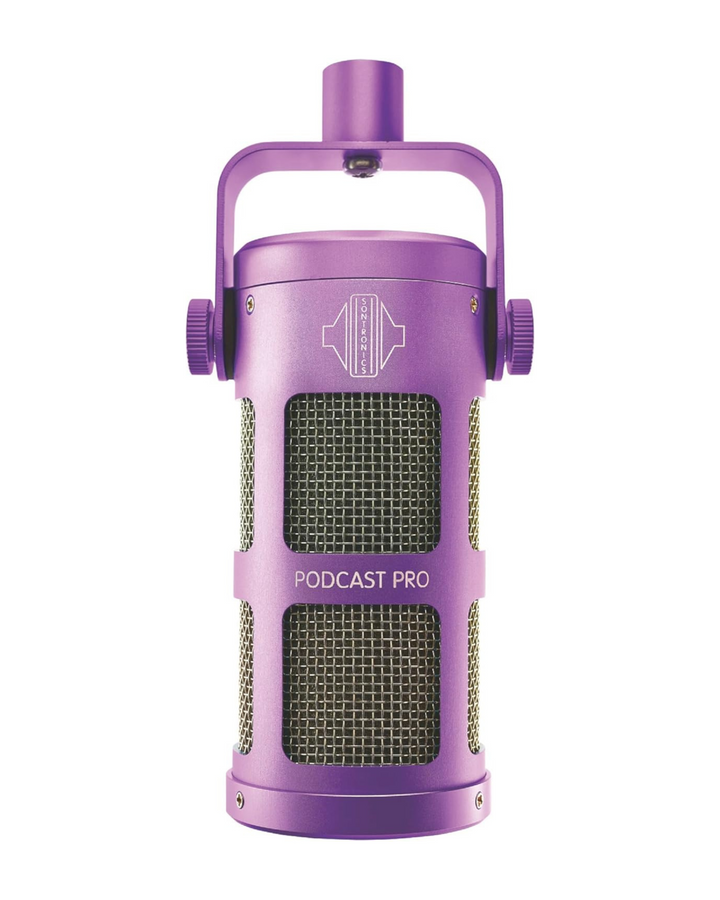 Sontronics Podcast Pro - Dynamic Podcast / Streaming / Broadcast / Gaming Microphone (Purple) - Microphones