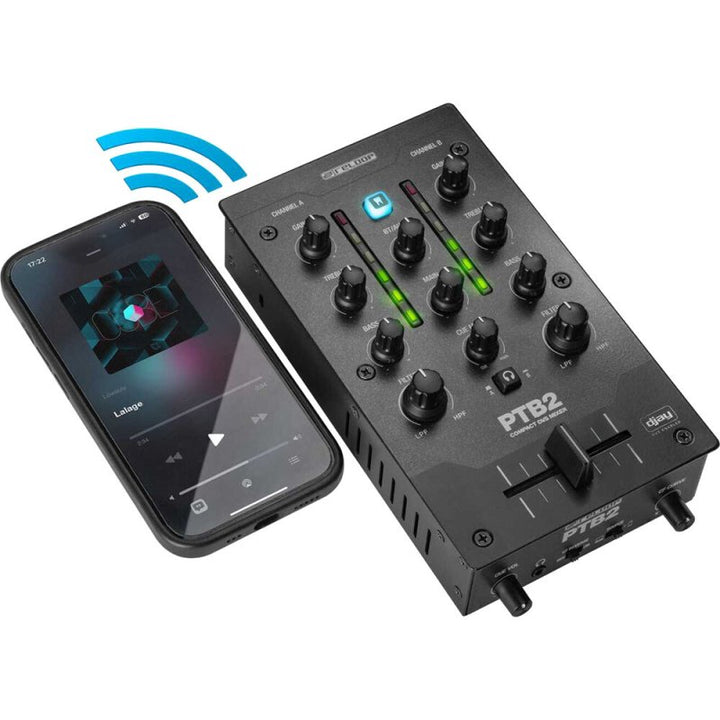 Reloop Portable 2+1 Channel DJ Mixer with DVS and Bluetooth Interface