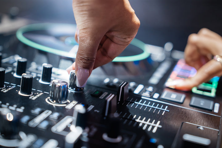 Denon DJ Prime 4 G2 4-Deck Standalone DJ System, in use
