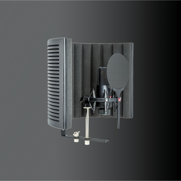 SE Electronics X1SSB X1 S Microphone with Reflexion Filter X, Shockmount and Cable Pack – front view