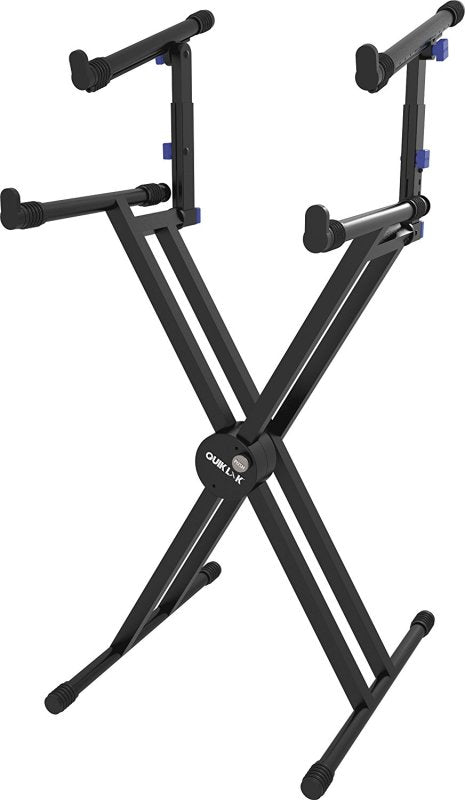 Quik Lok QL742 Double Tier X-Style Double Braced Keyboard Stand - Stands & Arms Accessories
