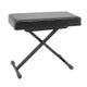 Quik Lok BX8 Height Adjustable Small Bench with Thick Cushion (Black) - Seating