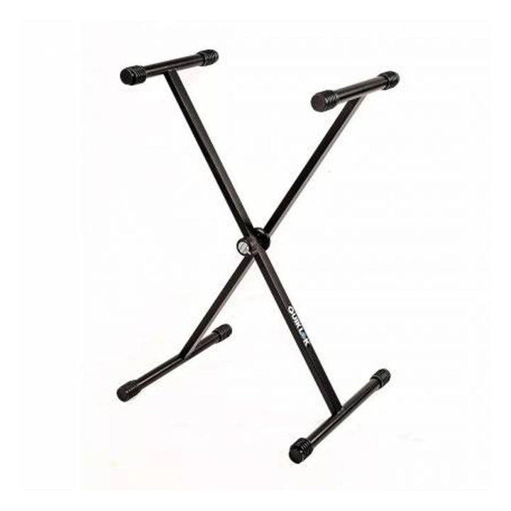Quik Lok T10BK Single Braced T-Rex Keyboard Stand (Black) - Keyboard & Synthesizer Stands