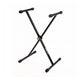 Quik Lok T10BK Single Braced T-Rex Keyboard Stand (Black) - Keyboard & Synthesizer Stands