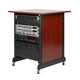 Gator Gator RI-STRK-14U-CH 14U Wood Rack Cabinet with Casters and Leveling Feet in Cherry Finish