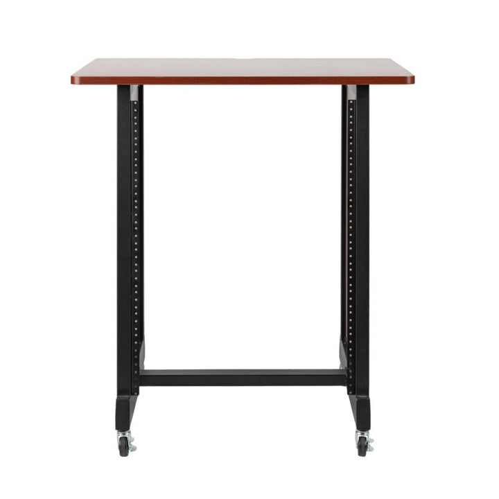 Gator Gator RI-STRK-14U-CH 14U Wood Rack Cabinet with Casters and Leveling Feet in Cherry Finish