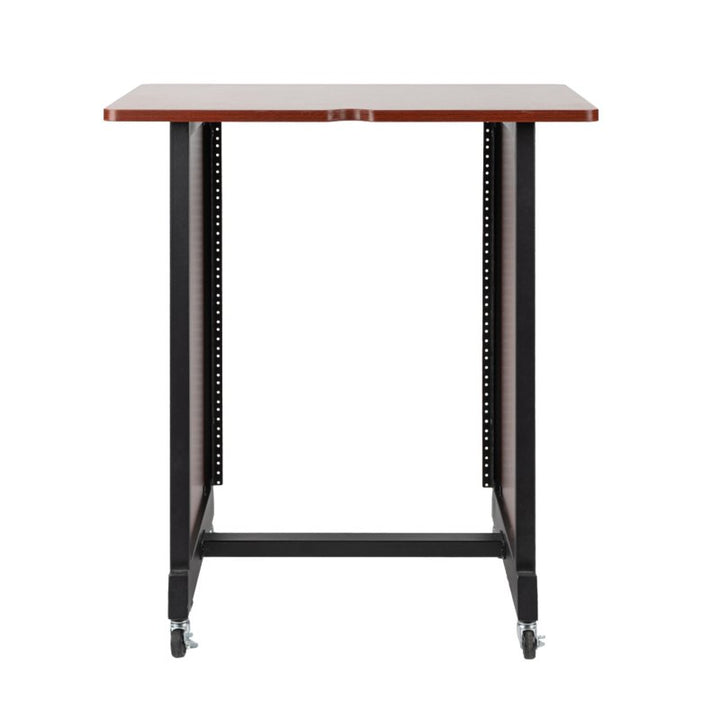 Gator Gator RI-STRK-14U-CH 14U Wood Rack Cabinet with Casters and Leveling Feet in Cherry Finish
