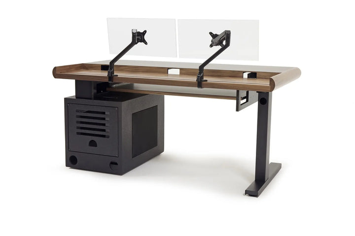 Argosy Radius Composer for 61 Keys, Straight Top, 1) Straight 10sp Base Rack, 1) Steel Leg, Bullnose Edge - Standard Trim