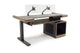 Argosy Radius Composer for 61 Keys, Straight Top, 1) Straight 10sp Base Rack, 1) Steel Leg, Bullnose Edge - Walnut Trim Upgrade
