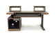 Argosy Radius Composer for 61 Keys, Straight Top, 1) Straight 10sp Base Rack, 1) Steel Leg, Bullnose Edge - Walnut Trim Upgrade