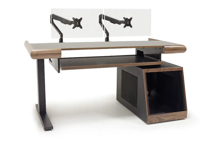 Argosy Radius Composer for 61 Keys, Straight Top, 1) Slanted 10sp Base Rack, 1) Steel Leg, Bullnose Edge - Standard Trim
