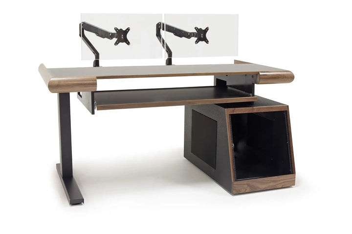 Argosy Radius Composer for 61 Keys, Straight Top, 1) Slanted 10sp Base Rack, 1) Steel Leg, Bullnose Edge - Standard Trim