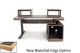 Argosy Radius Composer for 61 Keys, Straight Top, 1) Slanted 10sp Base Rack, 1) Steel Leg, Waterfall Edge - Walnut Trim Upgrade
