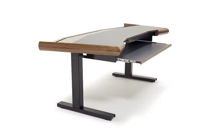 Argosy Radius Composer for 61 Keys, Splayed Top, 2) Steel Legs, Bullnose Edge - Walnut Trim Upgrade