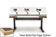 Argosy Radius Composer for 61 Keys, Splayed Top, 2) Steel Legs, Waterfall Edge - Standard Trim